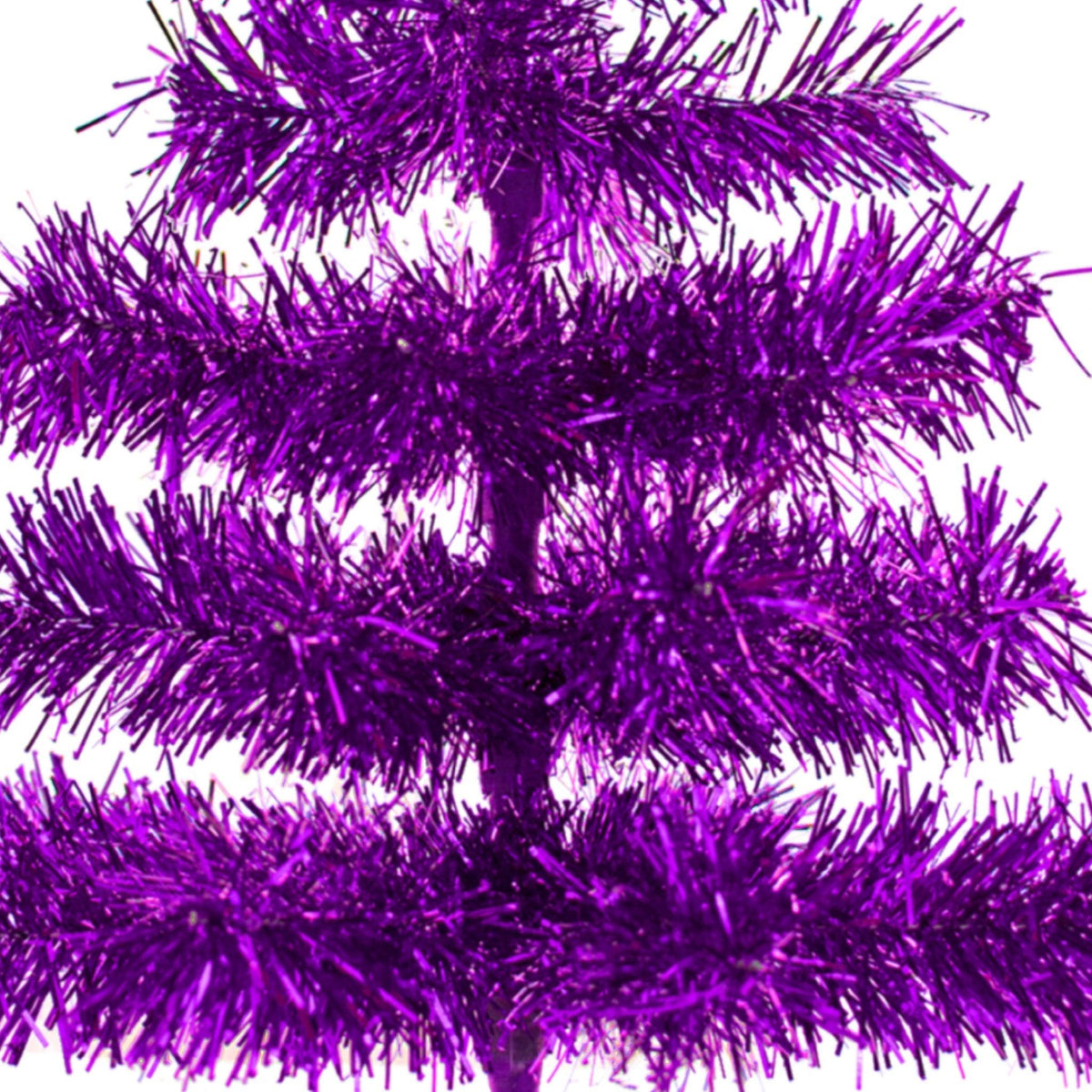 Purple Tinsel Christmas Tree - Lee Display