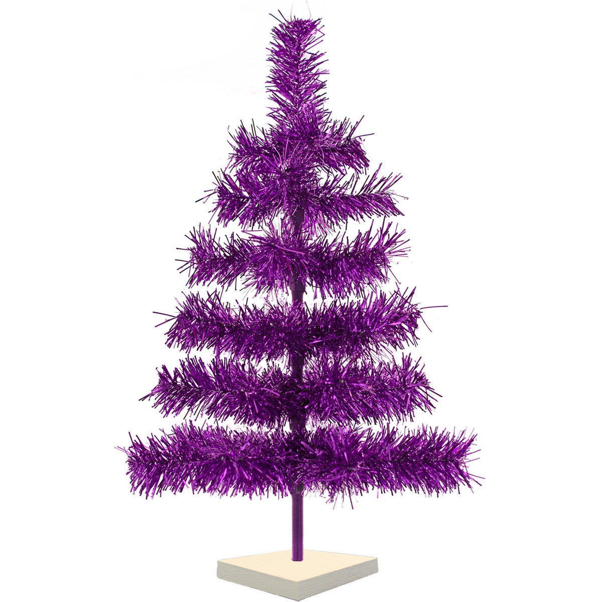 Purple Tinsel Christmas Tree - Lee Display