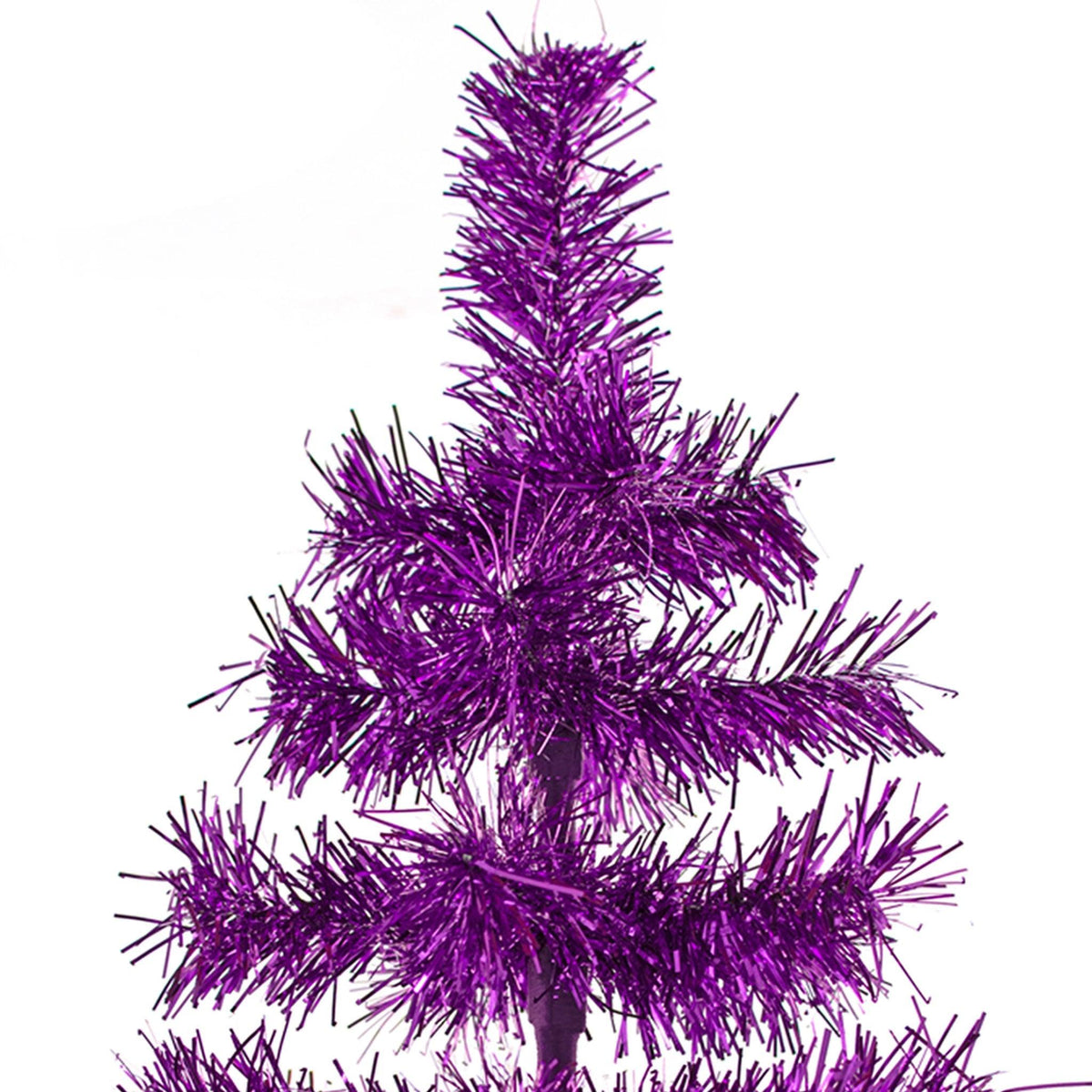 Purple Tinsel Christmas Tree - Lee Display