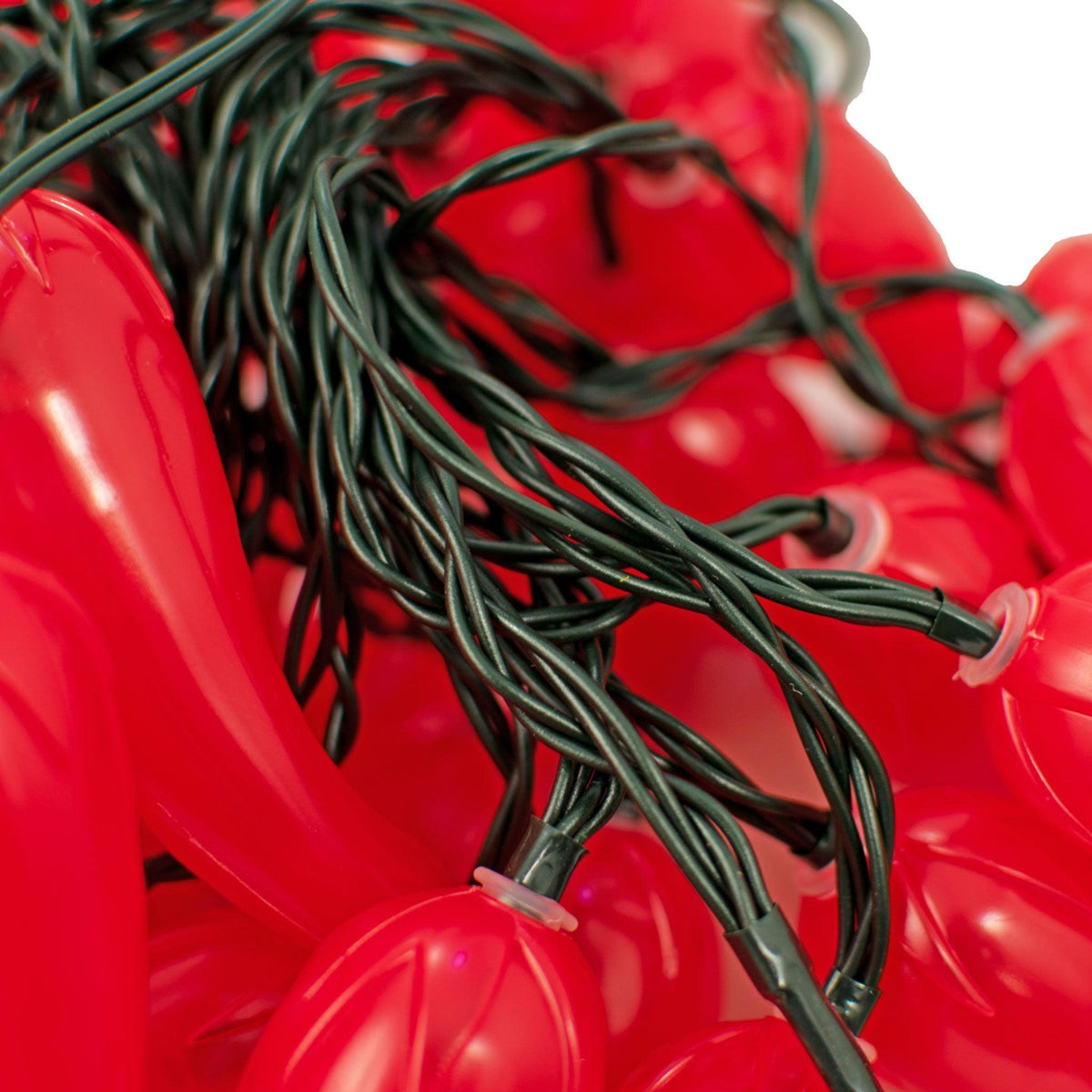 Lee Display's brand new LED Red Chili Pepper Christmas String Lights on sale at leedisplay.com