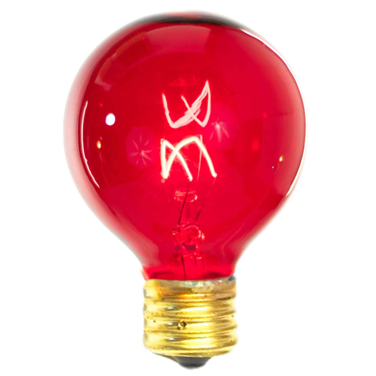 1 Box of 25 of brand new transparent Red G50 Globe Light Bulbs Replace your old bulbs today from Leedisplay.com