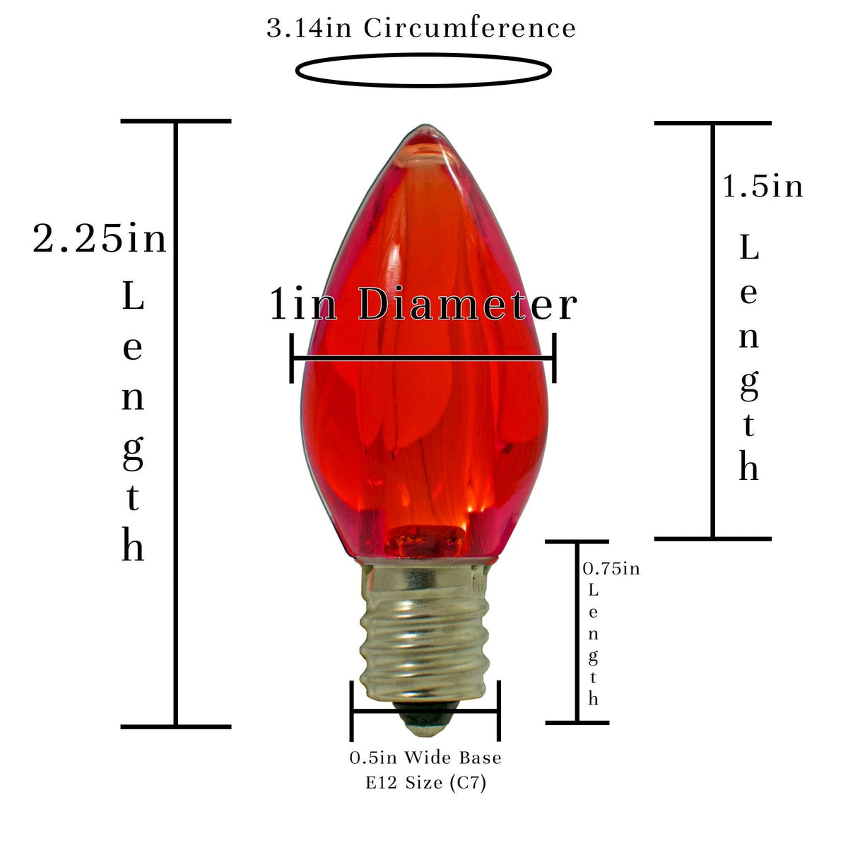 Red LED Light Bulbs - Lee Display