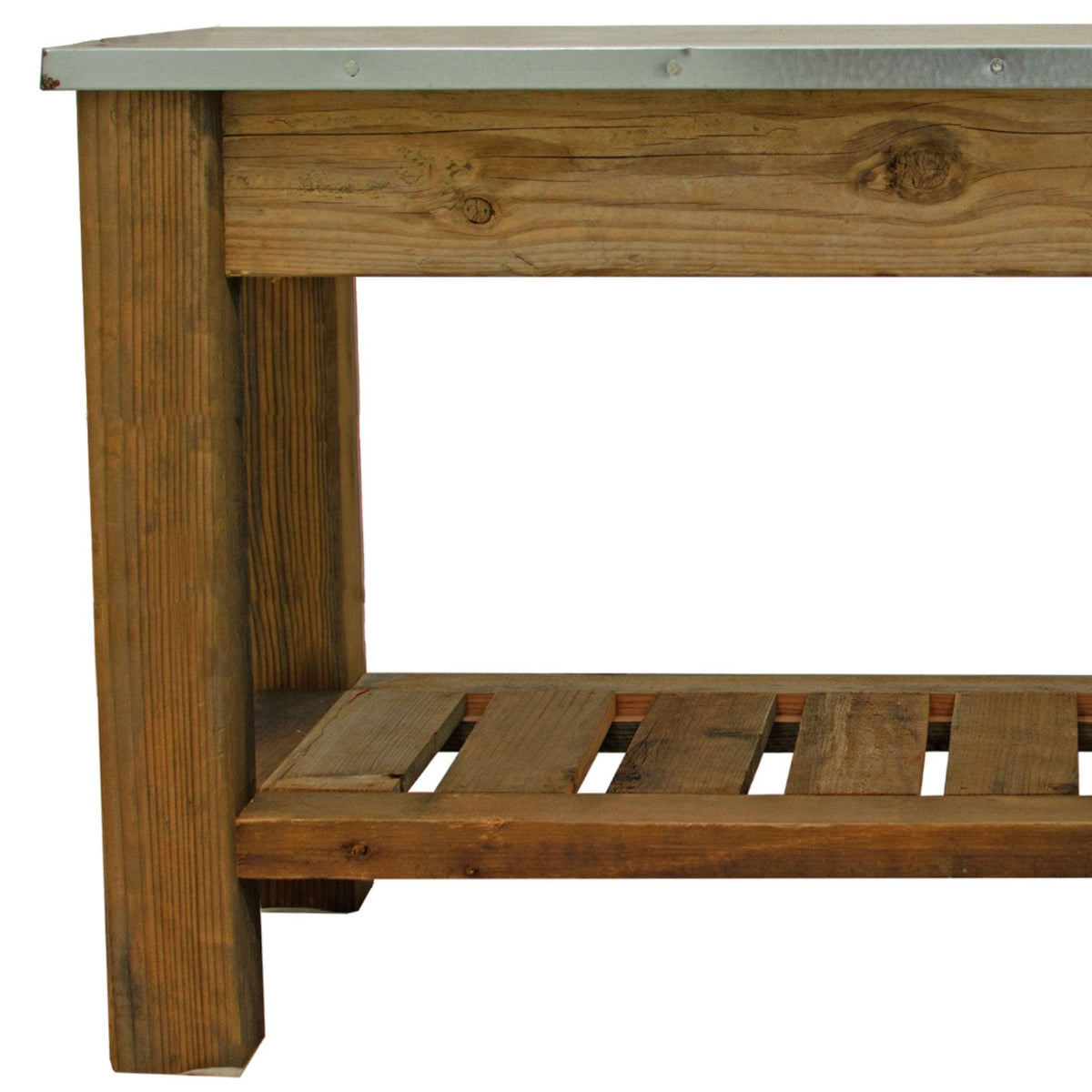 Lee Display's Redwood Outdoor Patio Console Table   Built by Lee Display & Made in the USA.  On sale now at leedisplay.com.  Great for a lightweight Potting Table and Gardening Work Bench.