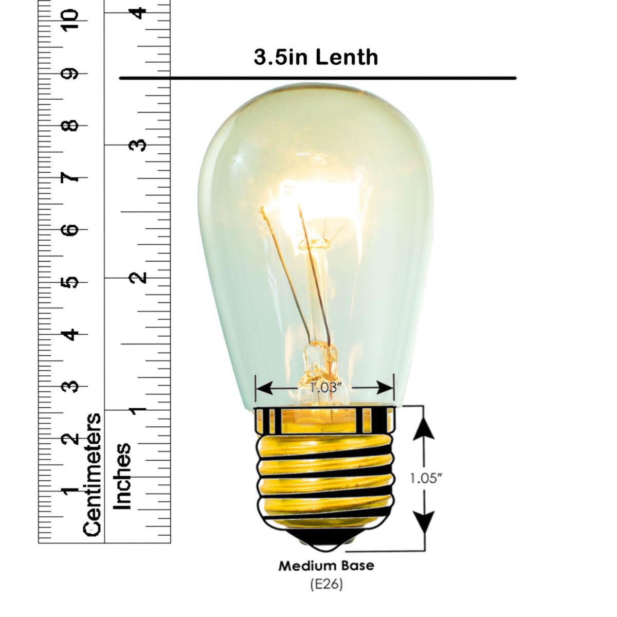 Purchase a box of brand new Edison Light Bulbs from Lee Display!  Clear Warm White Incandescent S14 Replacement Bulbs on sale at leedisplay.com