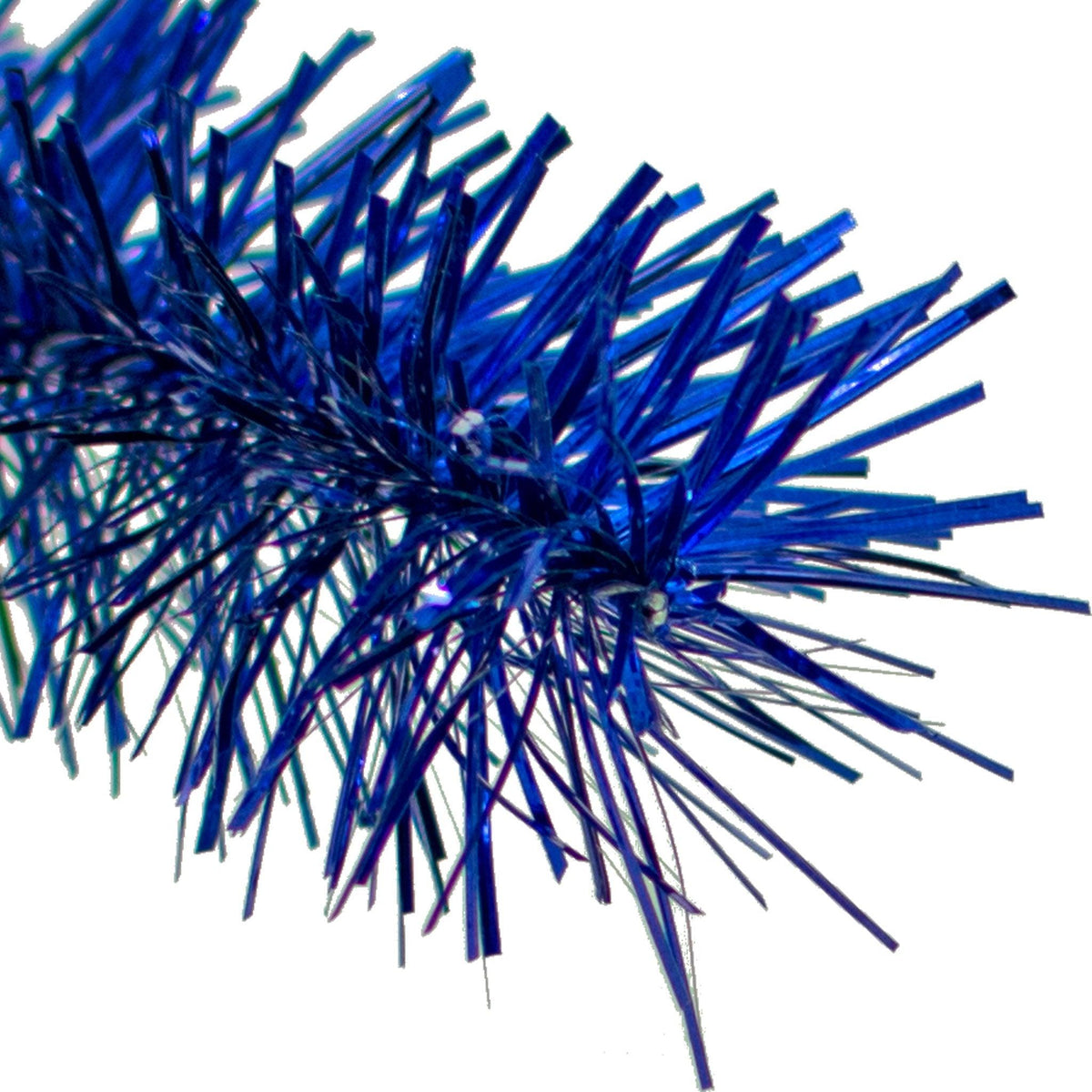 Lee Display's brand new 25ft Shiny Metallic Blue Tinsel Garlands and Fringe Embellishments on sale now at leedisplay.com