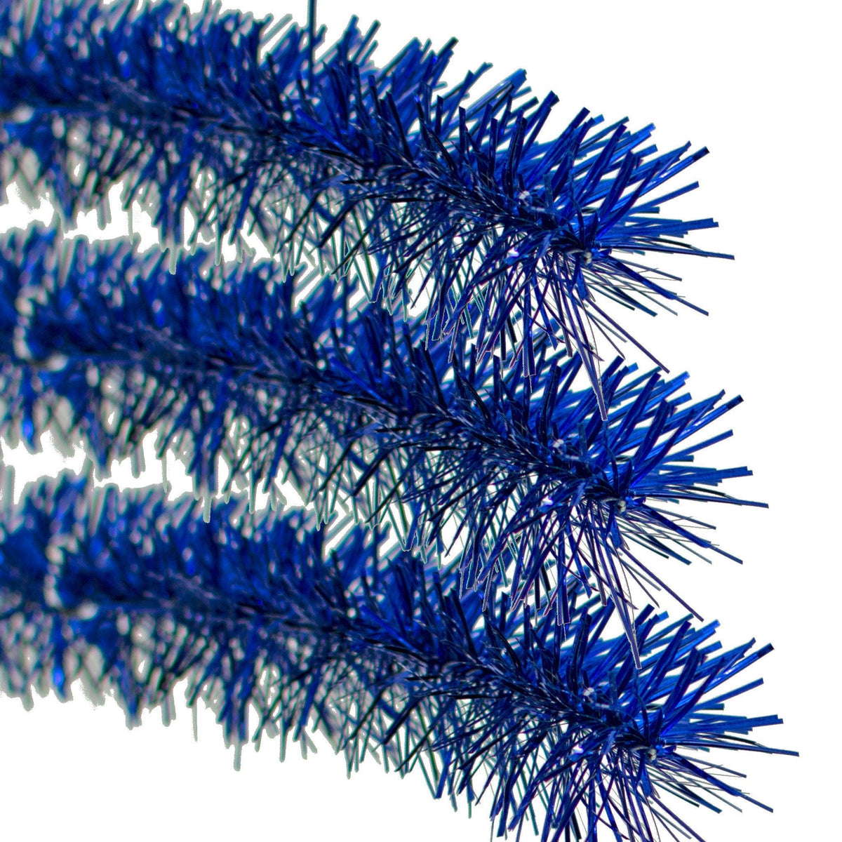 Lee Display's brand new 25ft Shiny Metallic Blue Tinsel Garlands and Fringe Embellishments on sale now at leedisplay.com