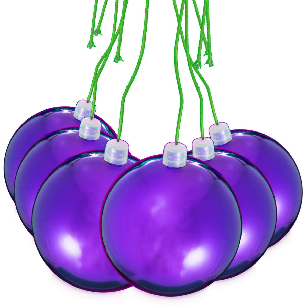 Shiny Purple Ball Ornaments - Lee Display