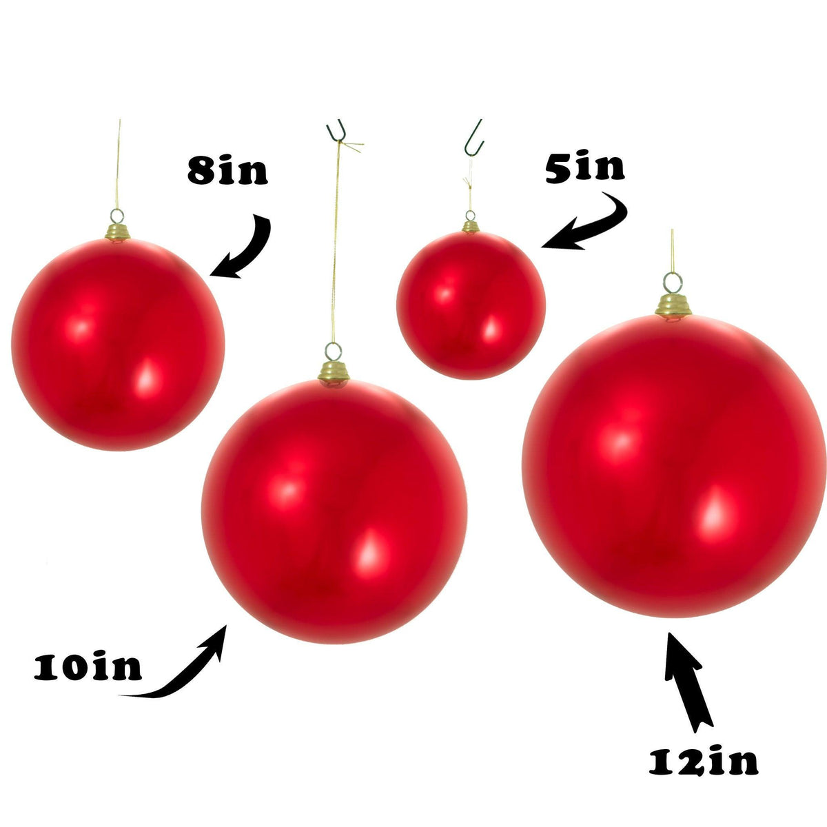 Shiny Red Ball Ornaments - Lee Display