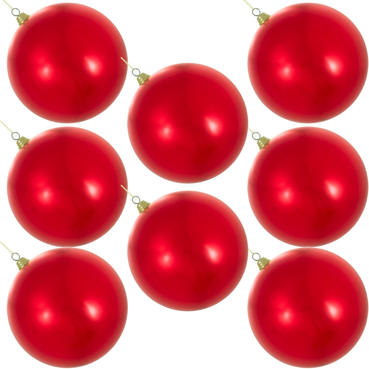 Shiny Red Ball Ornaments - Lee Display