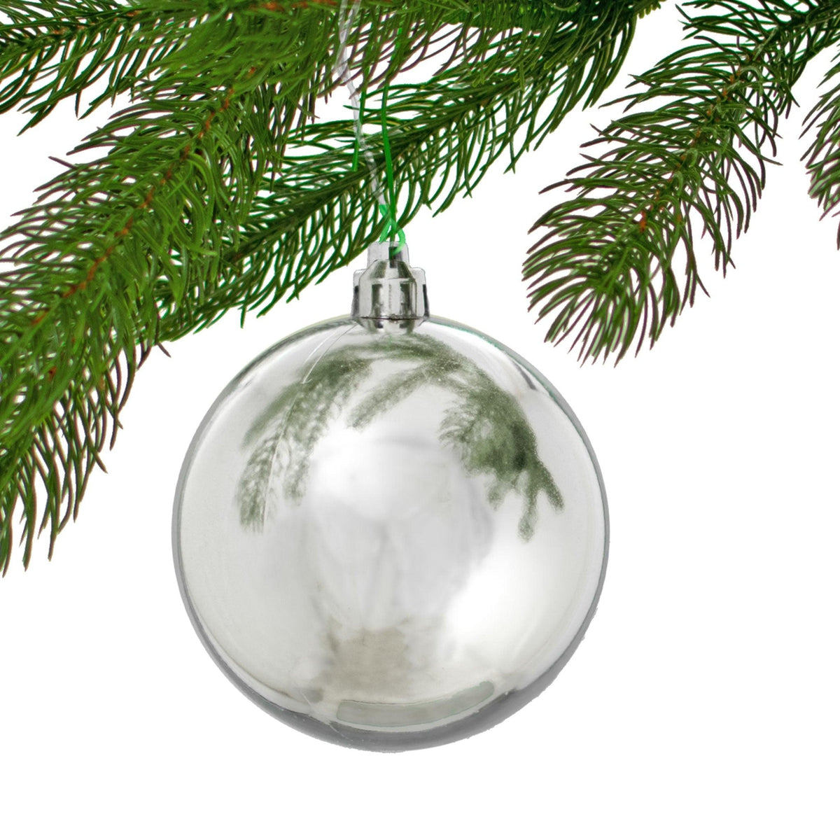 Lee Display offers brand new Shiny Silver Plastic Ball Ornaments at wholesale prices for affordable Christmas Tree Hanging and Holiday Decorating on sale at leedisplay.com