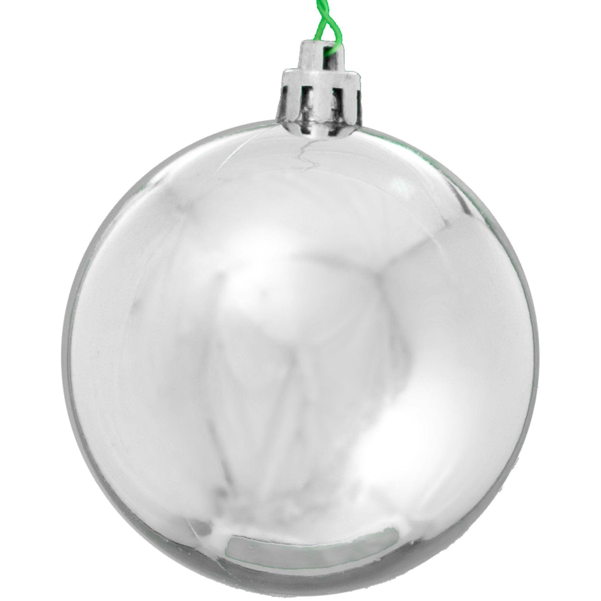 Lee Display offers brand new Shiny Silver Plastic Ball Ornaments at wholesale prices for affordable Christmas Tree Hanging and Holiday Decorating on sale at leedisplay.com