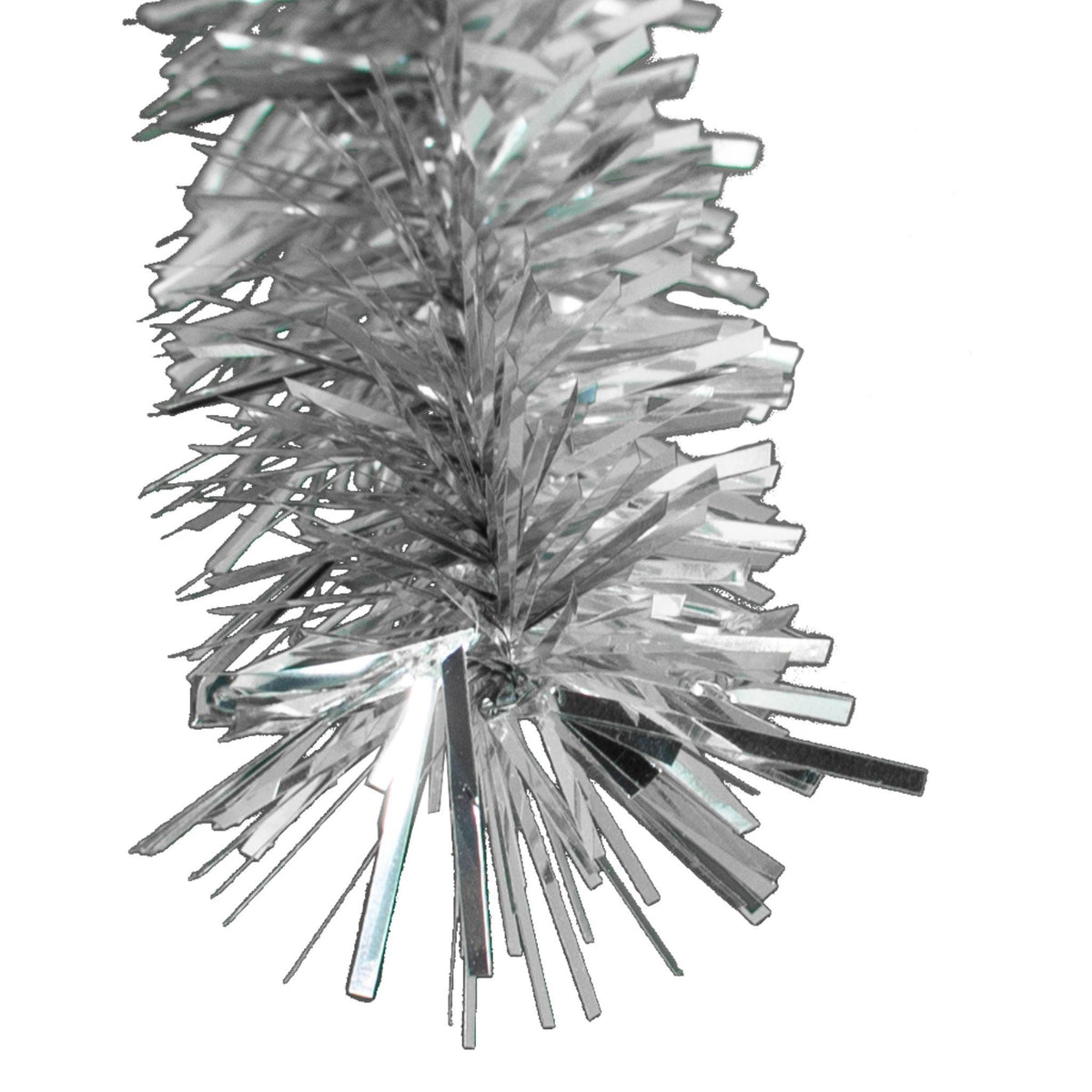 Lee Display's brand new 25ft Metallic Silver Tinsel Garlands and Fringe Embellishments on sale at leedisplay.com