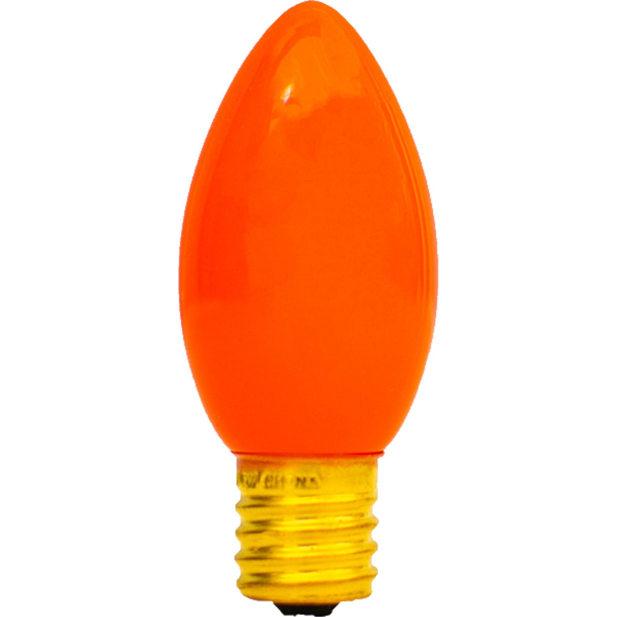 Buy brand new boxes of C-7 & C-9 Solid Ceramic Orange Christmas Light Bulbs at LeeDisplay.com