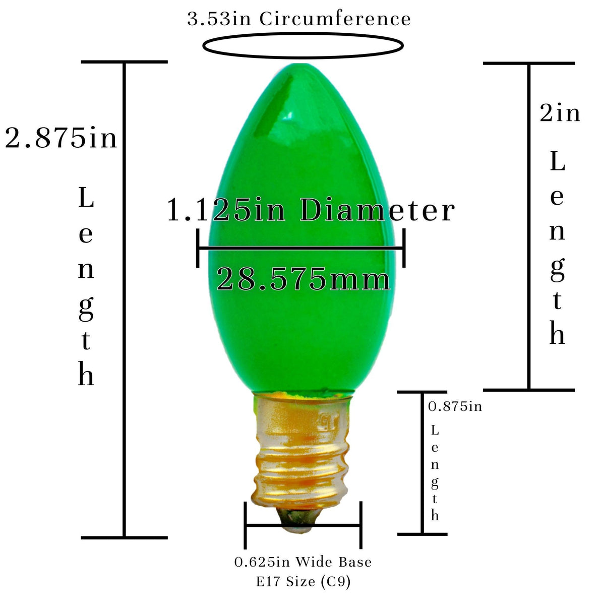 Introducing Lee Display's brand new box of C7/C9 Candelabra Style St. Patrick's Day Christmas Light Bulbs on sale at leedisplay.com