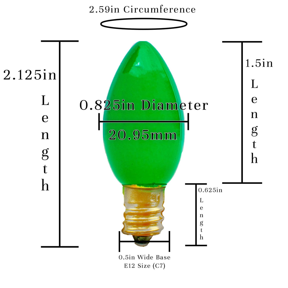 Introducing Lee Display's brand new box of C7/C9 Candelabra Style St. Patrick's Day Christmas Light Bulbs on sale at leedisplay.com