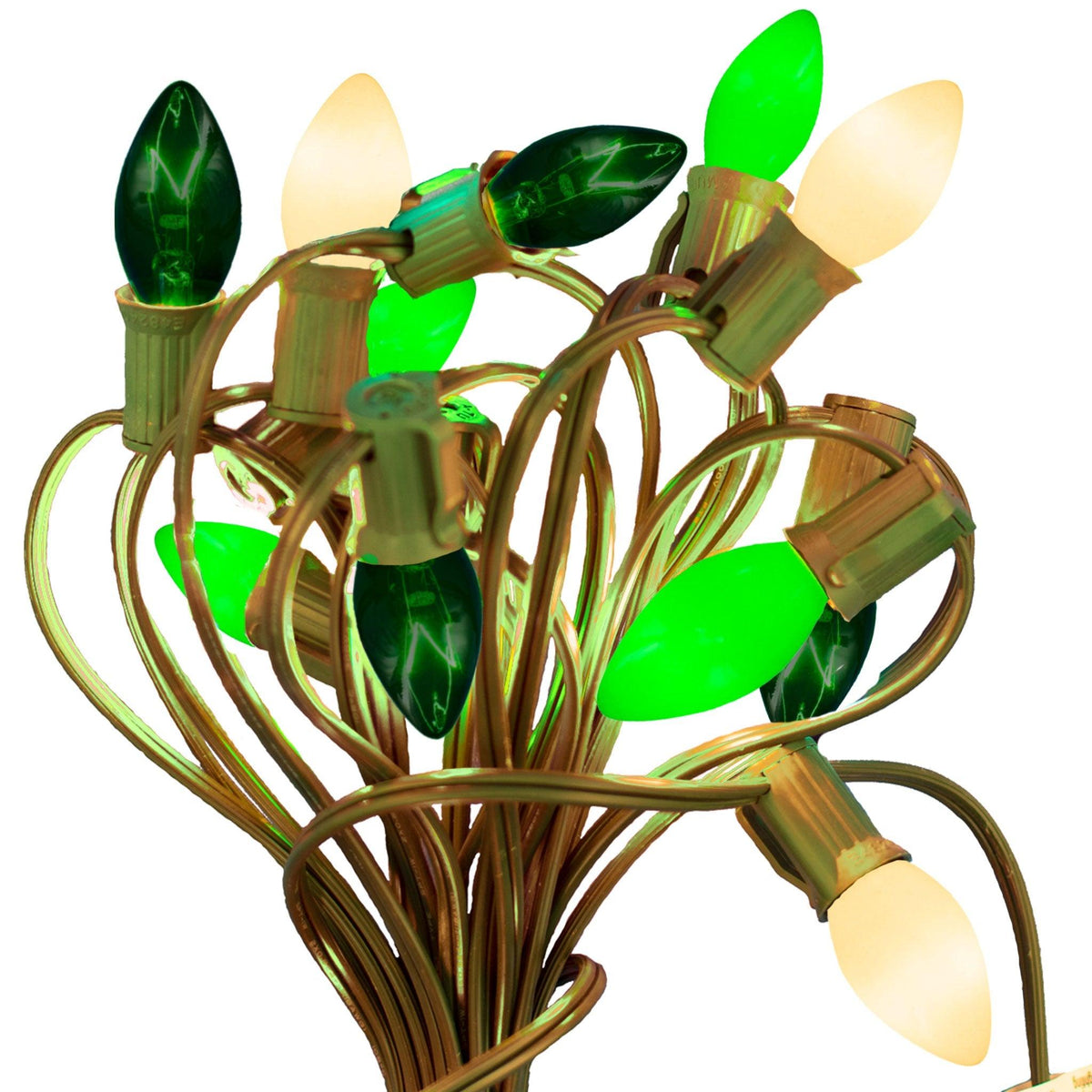 Introducing Lee Display's brand new box of C7/C9 Candelabra Style St. Patrick's Day Christmas Light Bulbs on sale at leedisplay.com