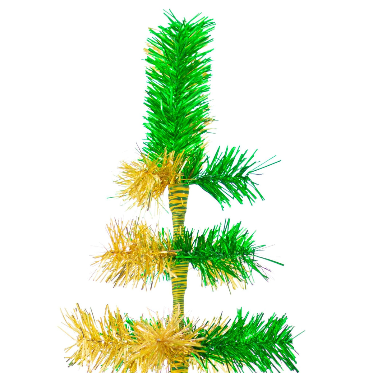 Introducing Lee Display's brand new St. Patrick's Day Themed Mixed Tinsel Christmas Trees made by hand in the USA!    Celebrate the luck of the Irish spirit with a Shamrock-Green and Gold-colored Tinsel Christmas Tree.  Shop now at leedisplay.com