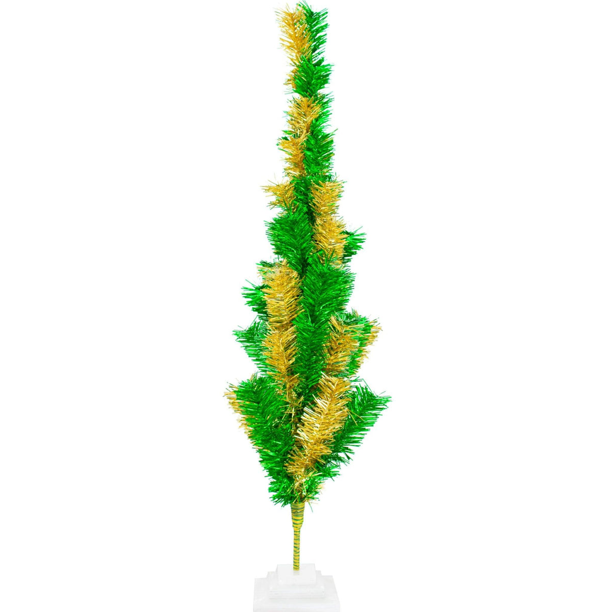 Introducing Lee Display's brand new St. Patrick's Day Themed Mixed Tinsel Christmas Trees made by hand in the USA!    Celebrate the luck of the Irish spirit with a Shamrock-Green and Gold-colored Tinsel Christmas Tree.  Shop now at leedisplay.com