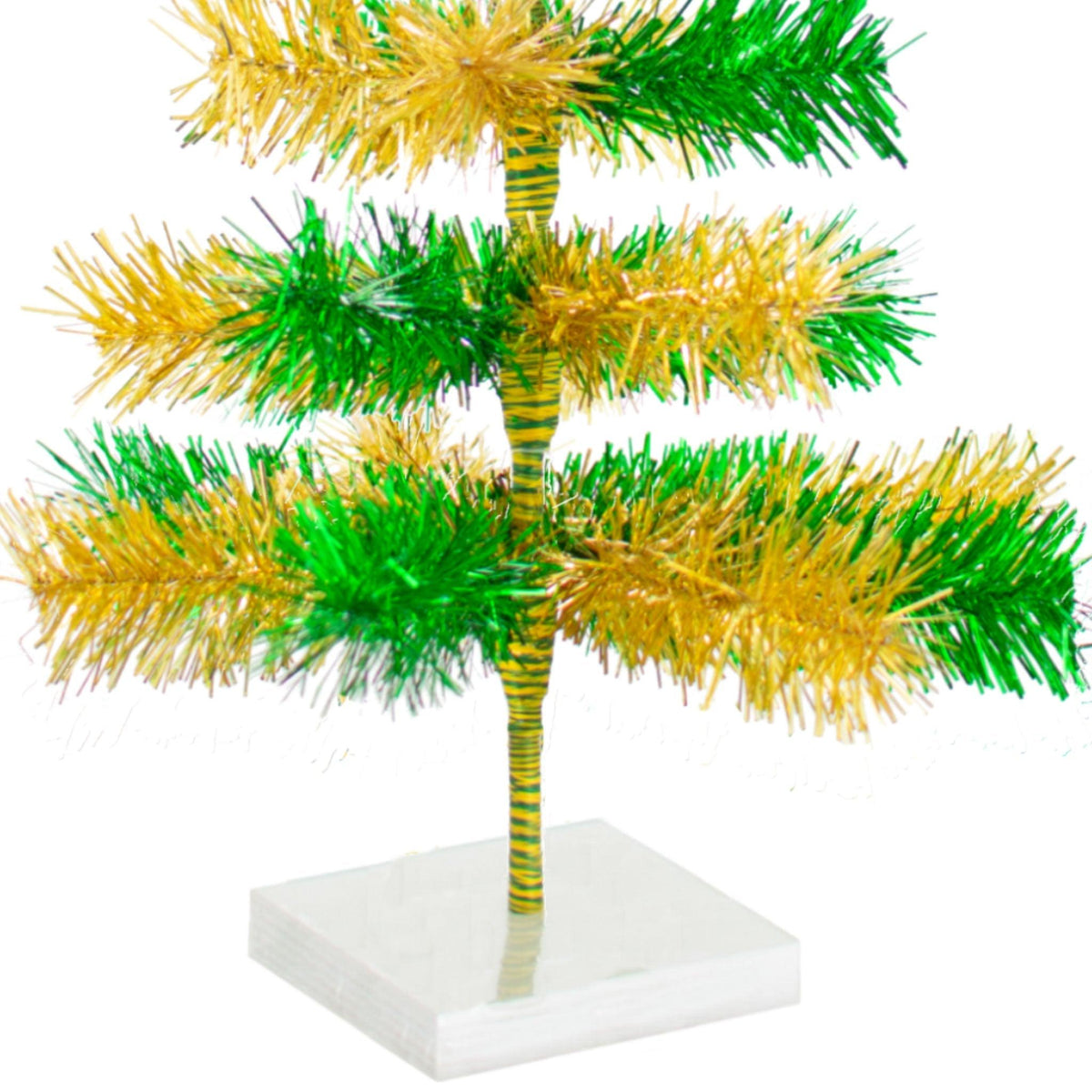 Introducing Lee Display's brand new St. Patrick's Day Themed Mixed Tinsel Christmas Trees made by hand in the USA!    Celebrate the luck of the Irish spirit with a Shamrock-Green and Gold-colored Tinsel Christmas Tree.  Shop now at leedisplay.com