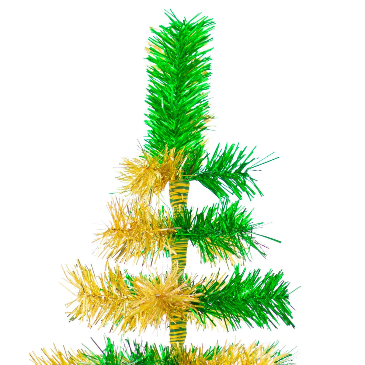 Introducing Lee Display's brand new St. Patrick's Day Themed Mixed Tinsel Christmas Trees made by hand in the USA!    Celebrate the luck of the Irish spirit with a Shamrock-Green and Gold-colored Tinsel Christmas Tree.  Shop now at leedisplay.com