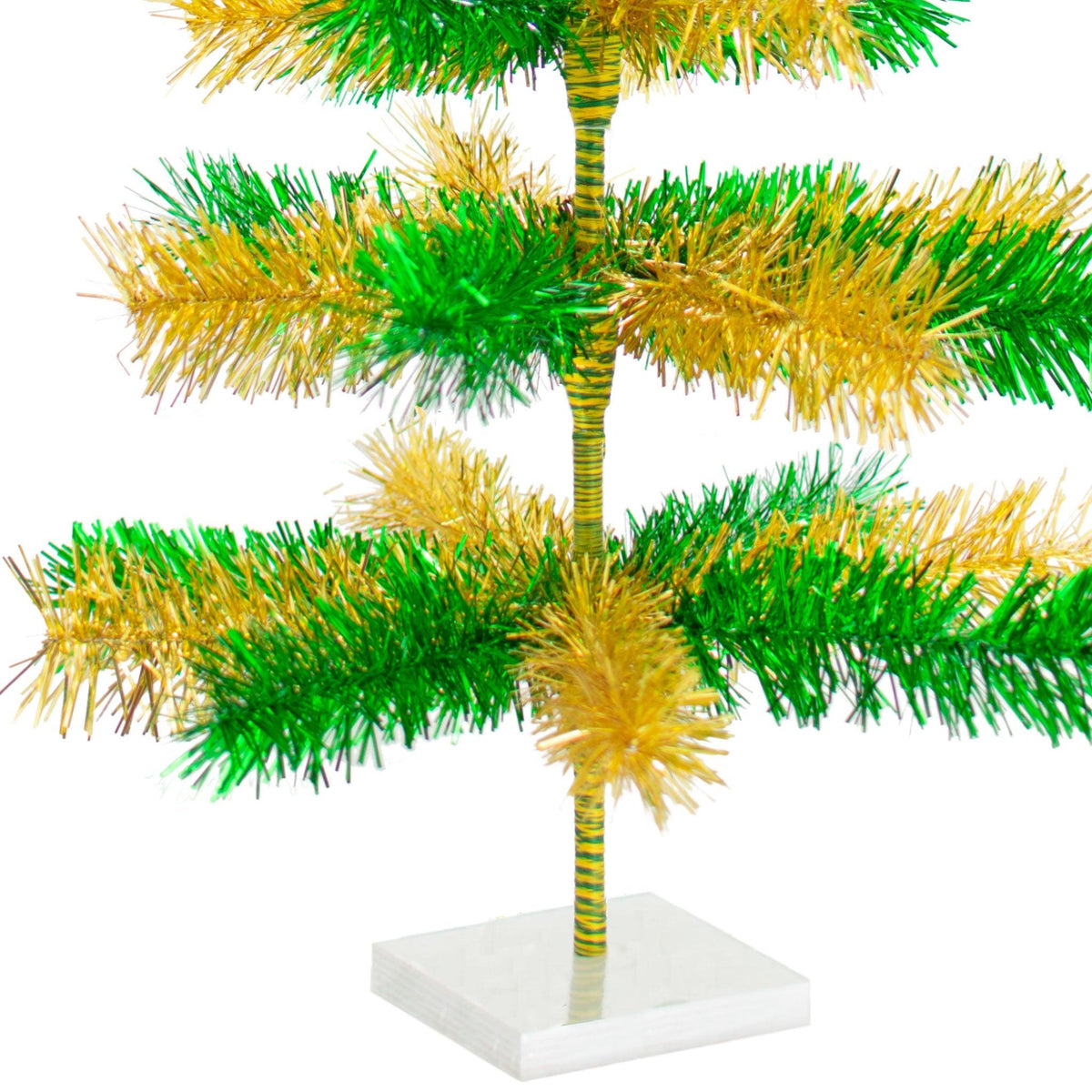 Introducing Lee Display's brand new St. Patrick's Day Themed Mixed Tinsel Christmas Trees made by hand in the USA!    Celebrate the luck of the Irish spirit with a Shamrock-Green and Gold-colored Tinsel Christmas Tree.  Shop now at leedisplay.com