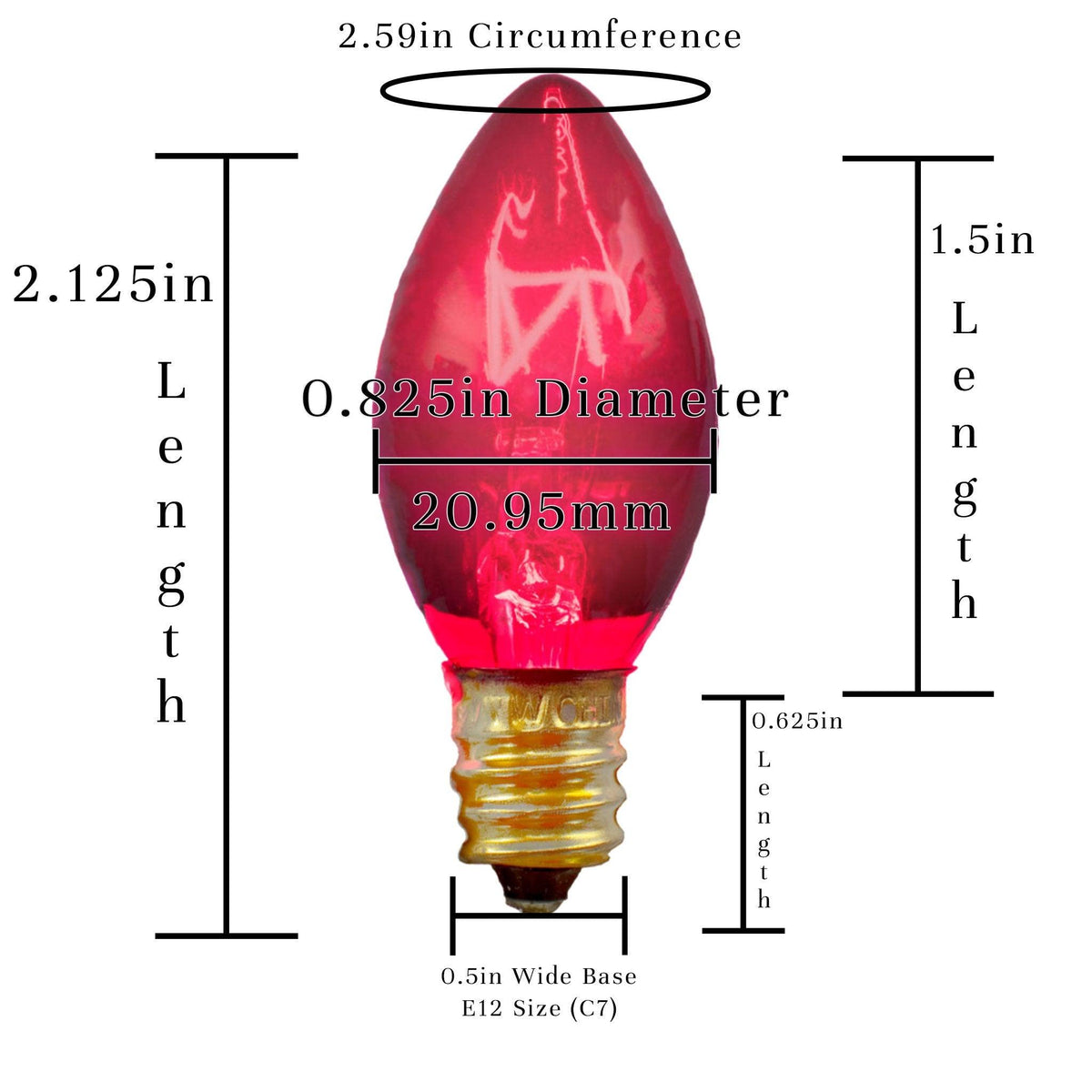 Buy a brand new set of Lee Display's C7/C9 Candelabra Style Valentine's Day Christmas Light Sets on sale at leedisplay.com