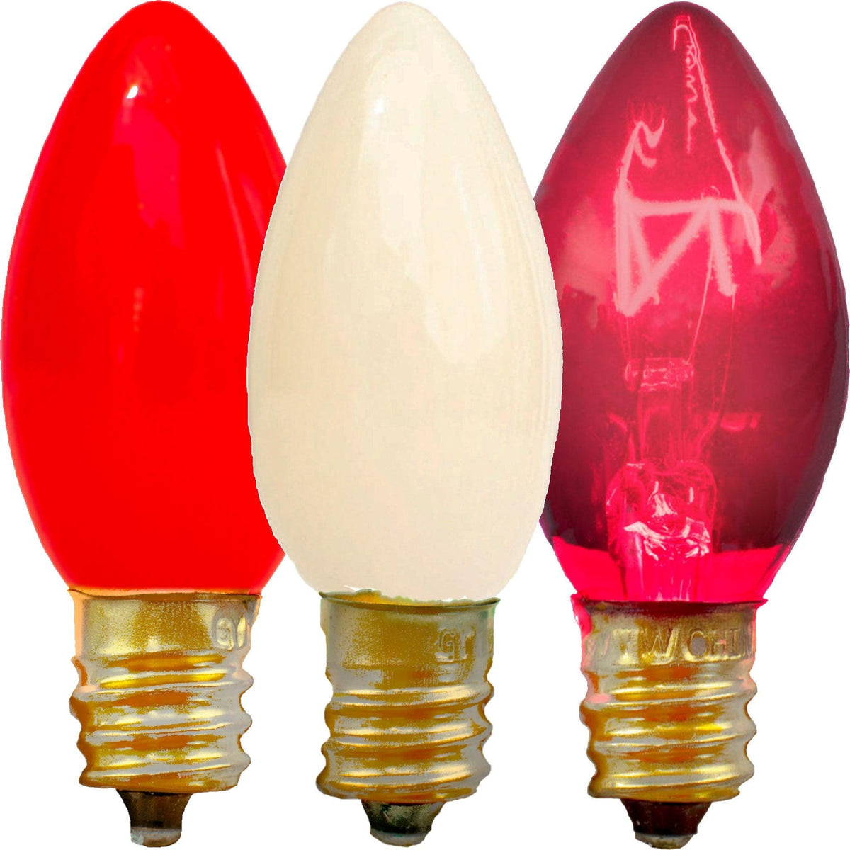 Buy a brand new set of Lee Display's C7/C9 Candelabra Style Valentine's Day Christmas Light Sets on sale at leedisplay.com