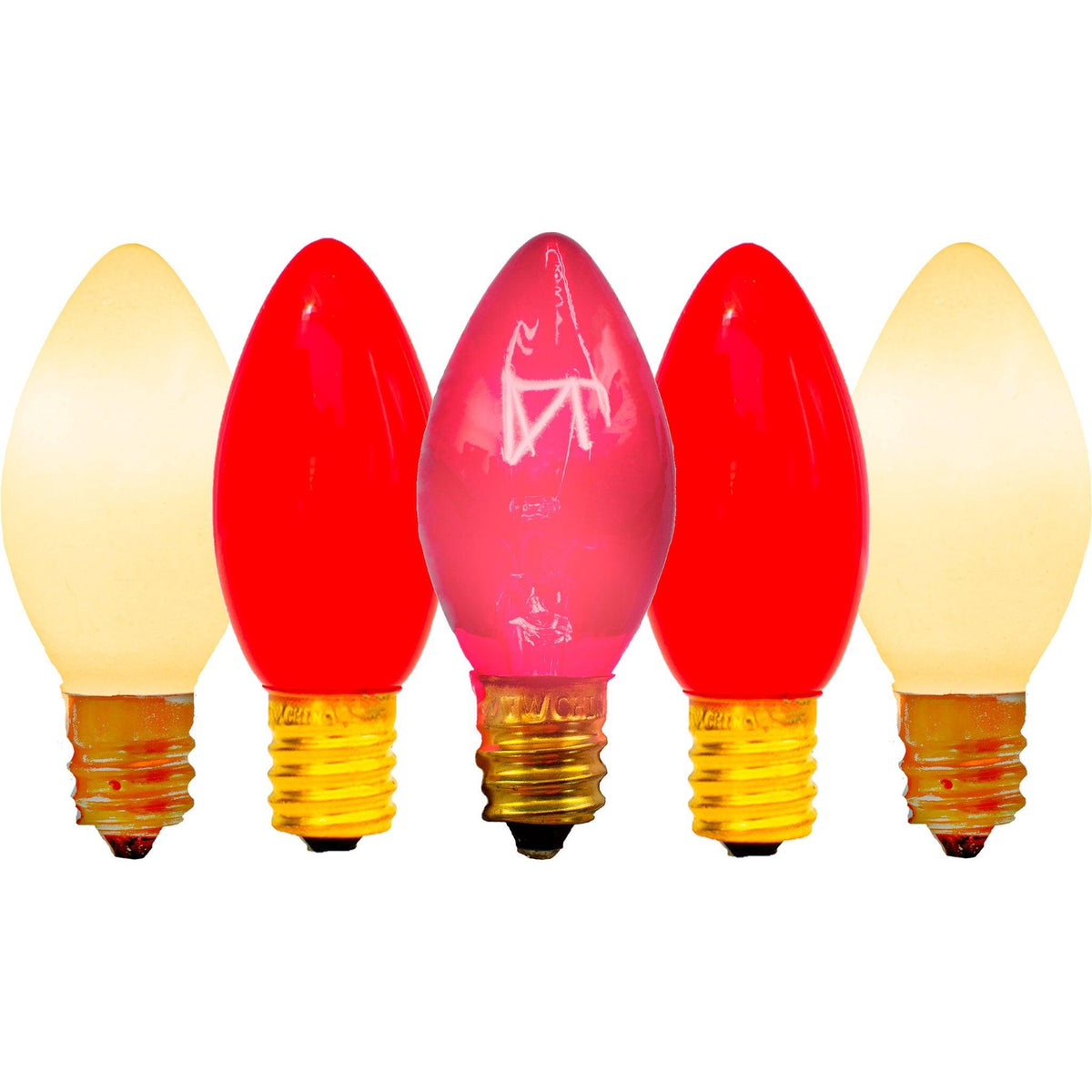 Buy a brand new set of Lee Display's C7/C9 Candelabra Style Valentine's Day Christmas Light Sets on sale at leedisplay.com