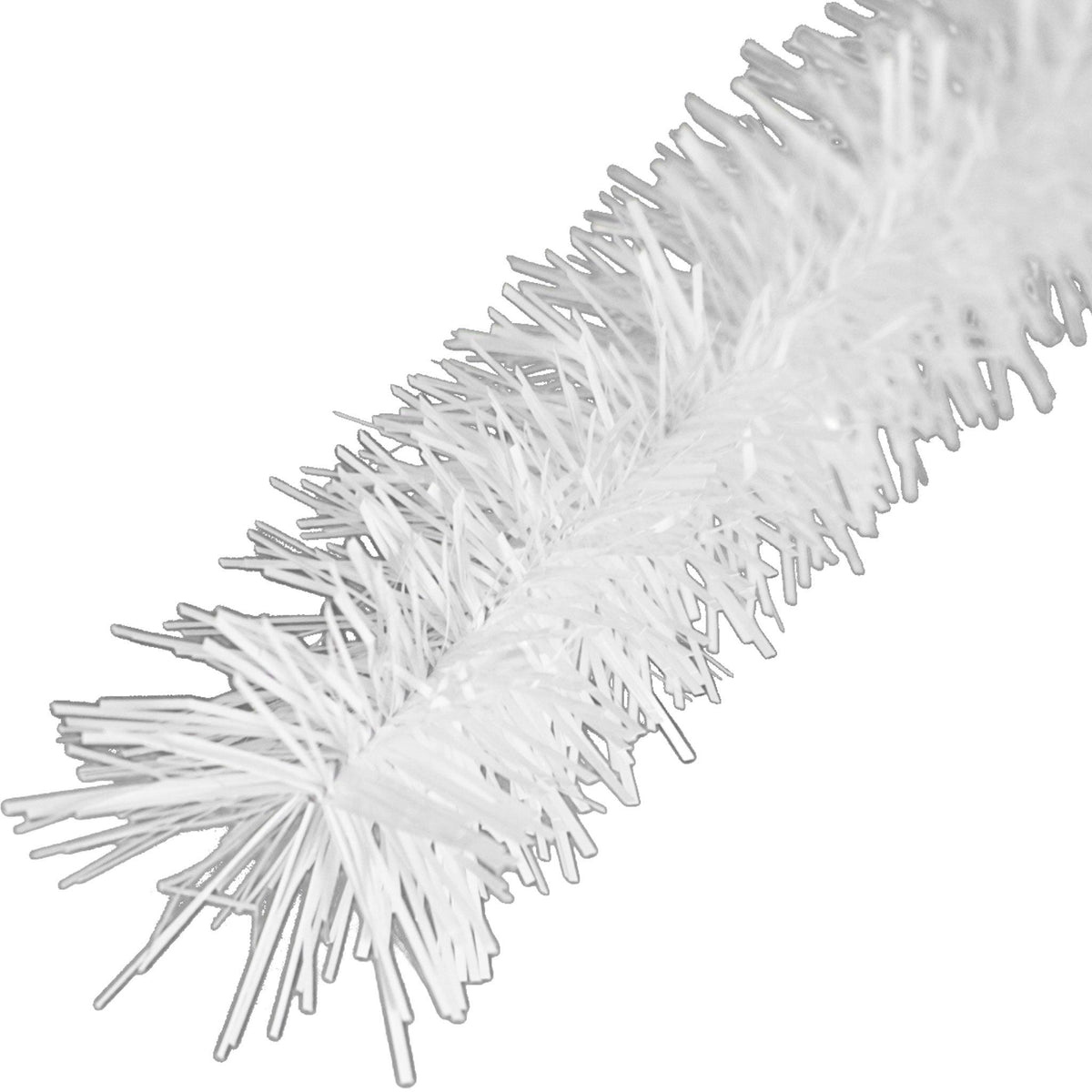 Lee Display's brand new 25ft White Tinsel Garlands and Fringe Embellishments on sale at leedisplay.com